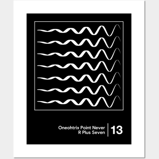 R Plus Seven / Minimalist Graphic Artwork Design Posters and Art